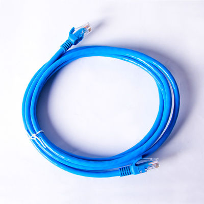Corde de correction bleue de Lan Cable CCA Cat6 UTP d'Ethernet de l'isolation 1.5m de HDPE